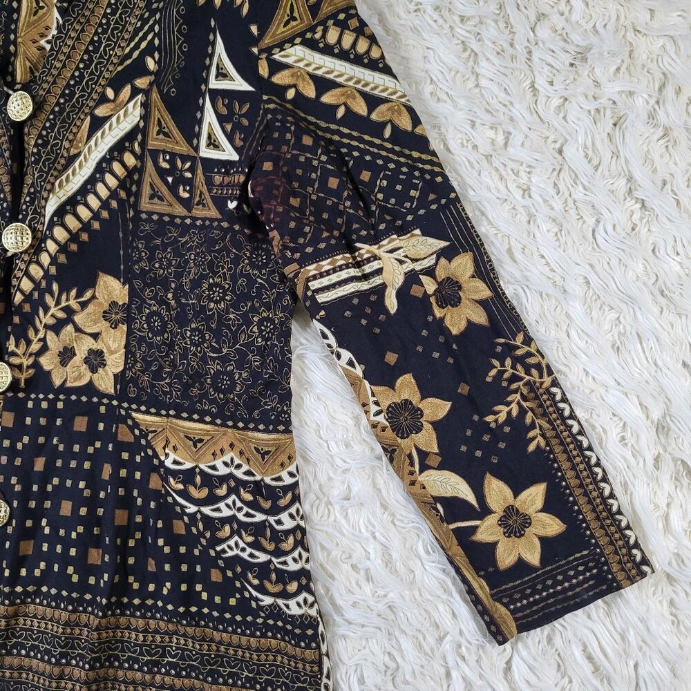 Lady Carol Vintage Floral Blazer/ Cardigan Size 16 - Picture 4 of 16